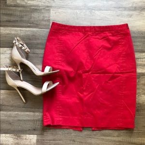 Red Express work skirt